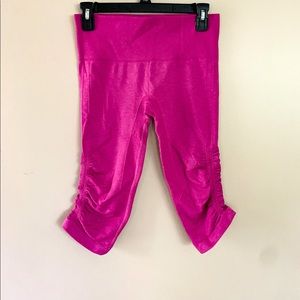 Pink Lululemon 3/4 running pants